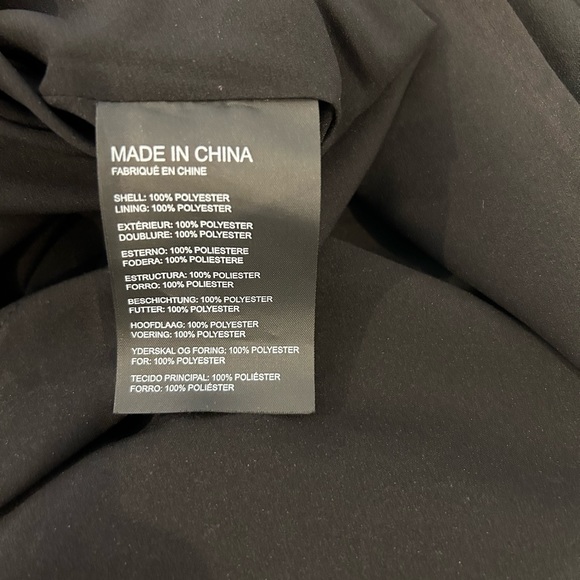 Beautiful black Club Monaco dress with long sleeves but peak-a-boo shoulders. - Picture 4 of 4